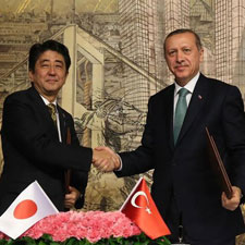 Türkiye ve Japonya Başbakanları Görseli