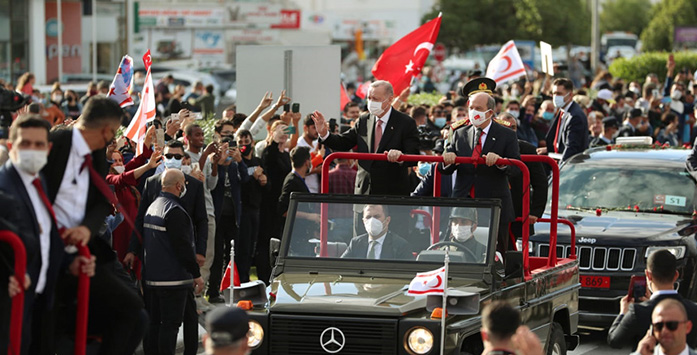 Image of President Recep Tayyip Erdogan&#39;s visit to the KKTC