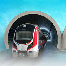 Image of Train About to Exit the Tunnel