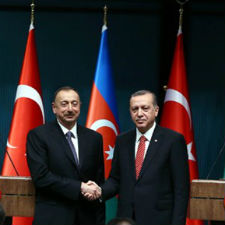 Recep Tayyip Erdoğan ve İlham Aliyev Görseli