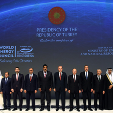 Dünya Enerji Kongresi - Cumhurbaşkanı Recep Tayyip Erdoğan, Rusya Devlet Başkanı Viladimir Putin, Azerbaycan Devlet Başkanı Ilha
