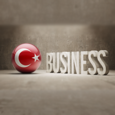 Business Yazılı Türkiye Bayrağı Görseli